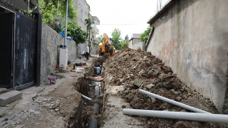  Yafes Mahallesinde 300'lük Kanalizasyon Ana Hat Yenileme Çalışması