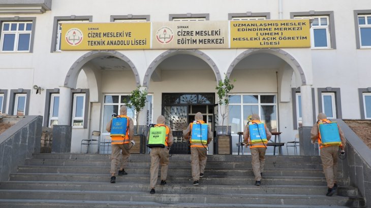 Yeni Eğitim ve Öğretim Yılı Öncesinde Tüm Okullarımızda Dezenfekte Çalışması