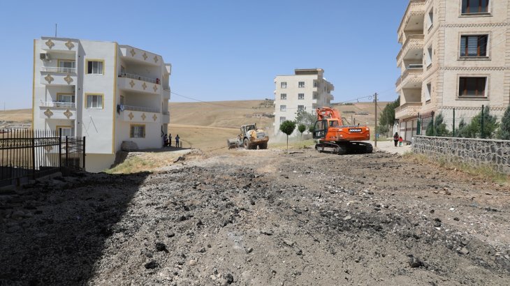 Sur Mahallesi Şahin Tepesi mevkiinde yeni imar yolu açma çalışması