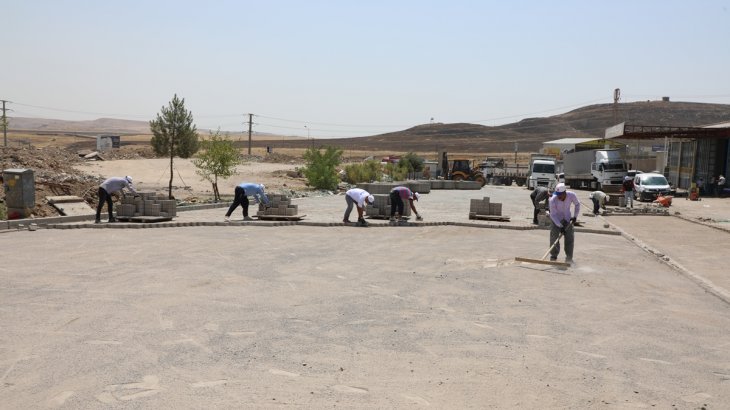 Küçük Sanayi Sitesinde 40 bin Metrekare Parke Taşı Döşendi.