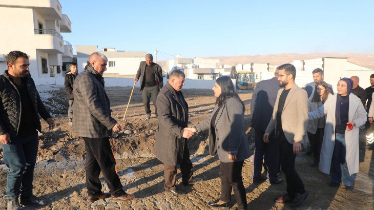 Eş Başkanlarımız Cudi Mahallesi'nde Parke Taşı Çalışmaları Yerinde İncelendi